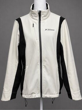 Klim Whistler Jacket Women’s M Gore Windstopper Softshell Cream Black Full Zip